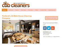 Tablet Screenshot of cubcleaners.com